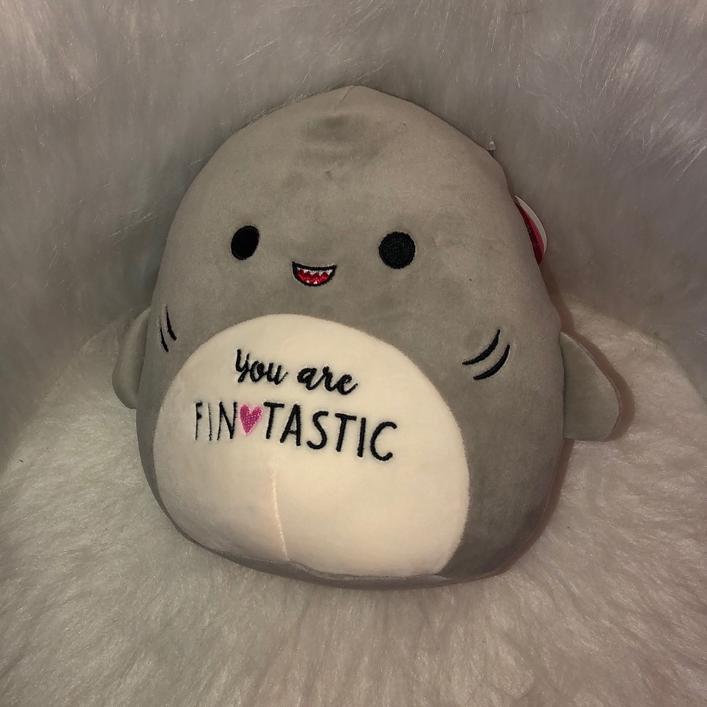 Shark valentine’s Day squishmallow